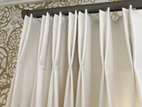 Ripple fold designer drapery rods in 4 color finishes. 6.5ft, 8.5ft, 13ft poles for Ripple Fold and Pleated Drapes. 1-3/8” diameter.