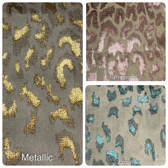 Splendor Metallic Velvet Fabric Samples