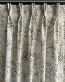 Driftwood  HF Designer Curated Cotton Print Drapery Panels.