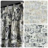 August HF Designer Curated Cotton Print Drapery Panels.